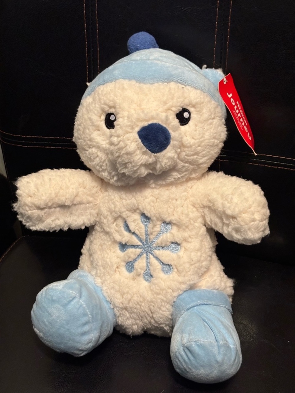 2025 PetSmart Plush Dog Toy with Squeaker 12" Journey The Bear W/ Snowflake NWT